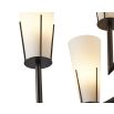 Magestic Chandelier - Black/White Glass