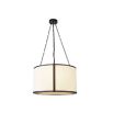 Baltimore Pendant Lamp - Matte Black/White Linen