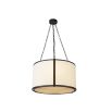 Baltimore Pendant Lamp - Matte Black/White Linen