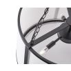 Baltimore Pendant Lamp - Matte Black/White Linen