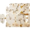 Momo Chandelier - Antique Brass & Alabaster