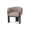 Lucca Dining Chair - Beverly Boucle Espresso Grey/Matt Black Oak