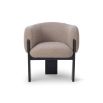 Lucca Dining Chair - Beverly Boucle Espresso Grey/Matt Black Oak