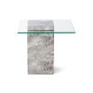 Rock Side Table - Grey Faux Marble