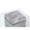 Rock Side Table - Grey Faux Marble