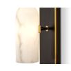 Amatti Wall Light - Alabaster, Black, Brass