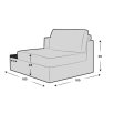 Single Seat With Table - Left Hand Facing