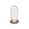 antique bronze finish lantern style candle holder
