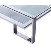 Mayfair Coffee Table - Polished S.S./Clear Toughened Glass
