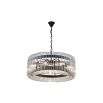 Mist Pendant Lamp - Antique Black/Clear Glass
