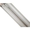 Contemporary table lamp with glass tube design and nickel finish