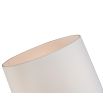 Contemporary table lamp with glass tube design and nickel finish