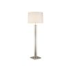 Contemporary floor lamp with glass tube design and gold base
