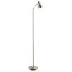 Tall nickel floor lamp