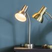 Simple nickel table lamp