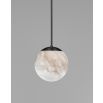 Globe Marble Pendant - Gunmetal