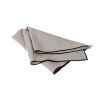 set of 4 black and grey linen napkins