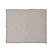 set of 4 luxury black and grey linen napkins