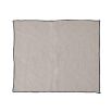 set of 4 luxury black and grey linen napkins