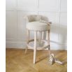 Linen Roll Top Bar Stool