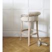 Linen Roll Top Bar Stool