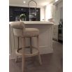 Linen Roll Top Bar Stool