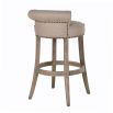 Linen Roll Top Bar Stool