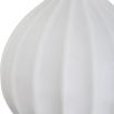 Curvaceous marble side lamp with three-dimensional details
