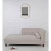 Smooth simplistic shaped chaise longue with decorative dimple design 