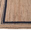 rustic jute rug with boarder detail