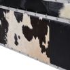 Luxury cowhide material storage trunk box