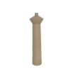 Medium sophisticated beige vase with geometric silhouette