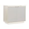 Gorgeously understated side cabinet with shelving and drawers for storage
