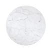 Glamorous round white marble side table with modern design 