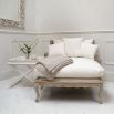 Madeline Rattan Chaise - White