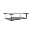 Chic Matte Black Coffee Table
