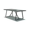 Stunning carbon matte black outdoor dining table
