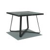 Chic Matte Black Dining Table
