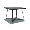 Chic matte black dining table