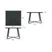 Chic Matte Black Dining Table

