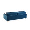 A gorgeous rich blue modern sofa