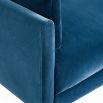 A gorgeous rich blue modern sofa