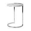 Luxurious white marble side table