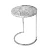 Luxurious white marble side table