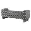 Black and white stripe design bench