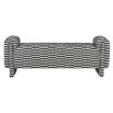 Black and white stripe design bench