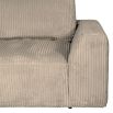 Beautiful corduroy modular corner sofa in beige