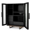 Connaught Bar Cabinet - Charcoal Oak