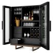 Connaught Bar Cabinet - Charcoal Oak