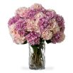 Real Touch Bouquet of Hydrangeas - 48 pcs - Pink